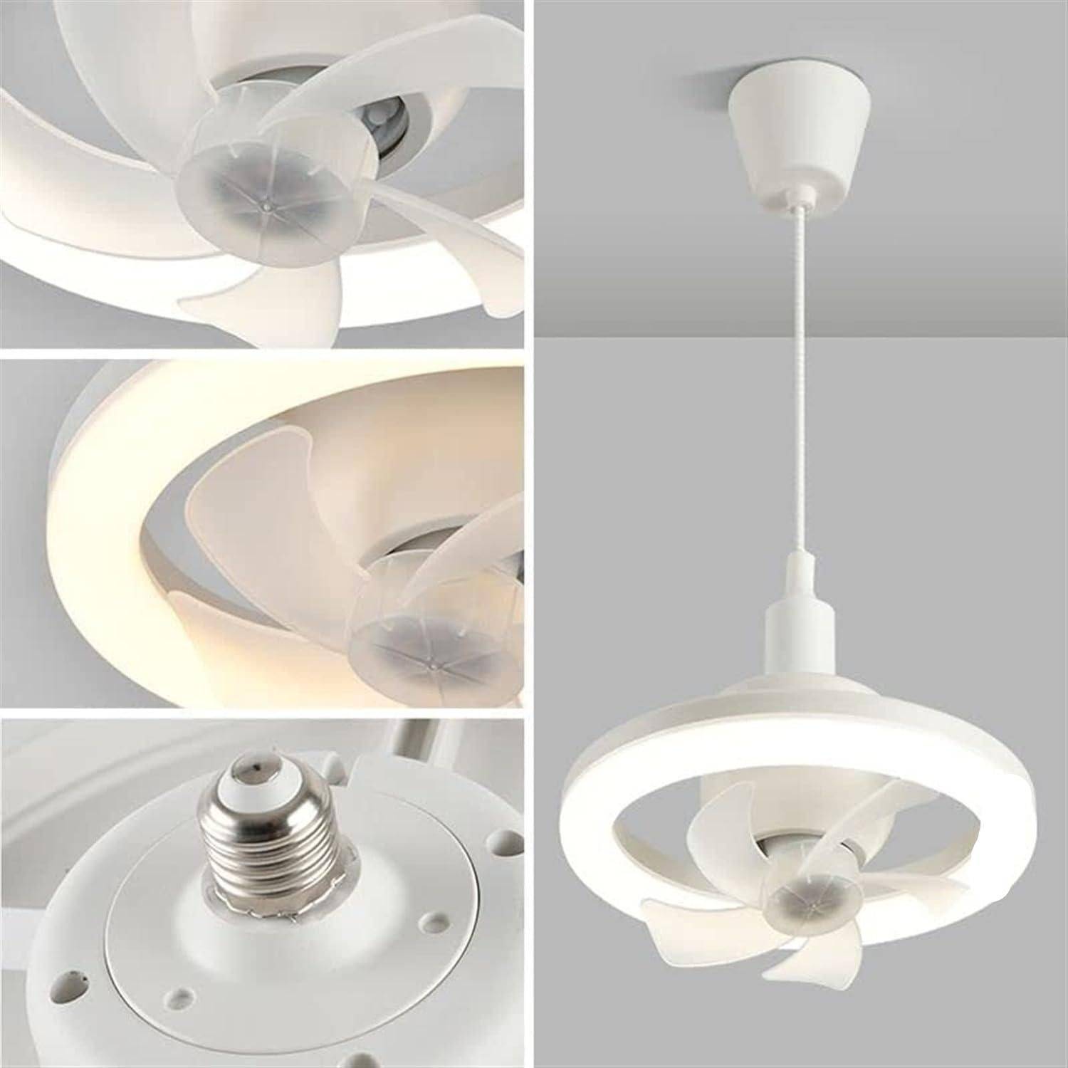 Elegant LED Ceiling Fan Light Best Sellers Gadgets TikTok Specials Type : 48W|48W 1M Wire|48W 0.5M Telescopic Rod 