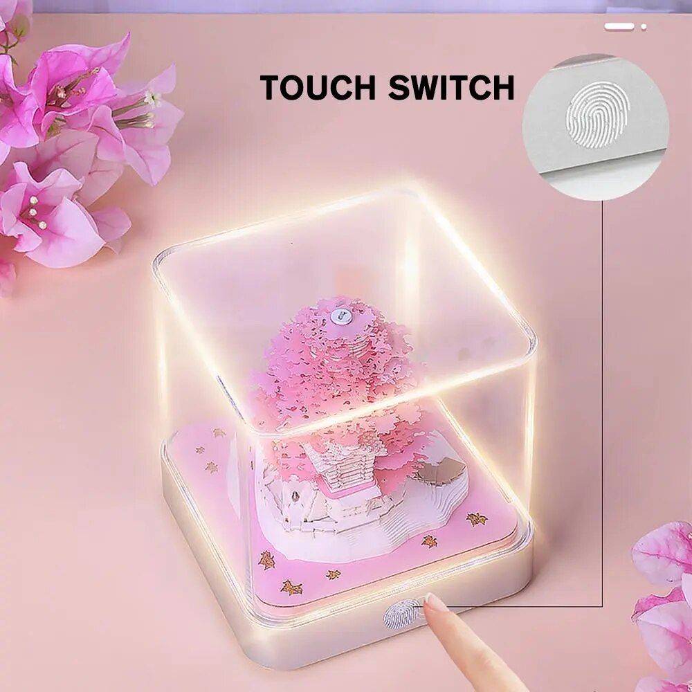 2024 Calendar Memo Pad 3D Paper Art Earth Decoration Creative Desk Calendar DIY Notes Notepad Sculpture Gift Gadgets TikTok Specials Color : Pink|Green 