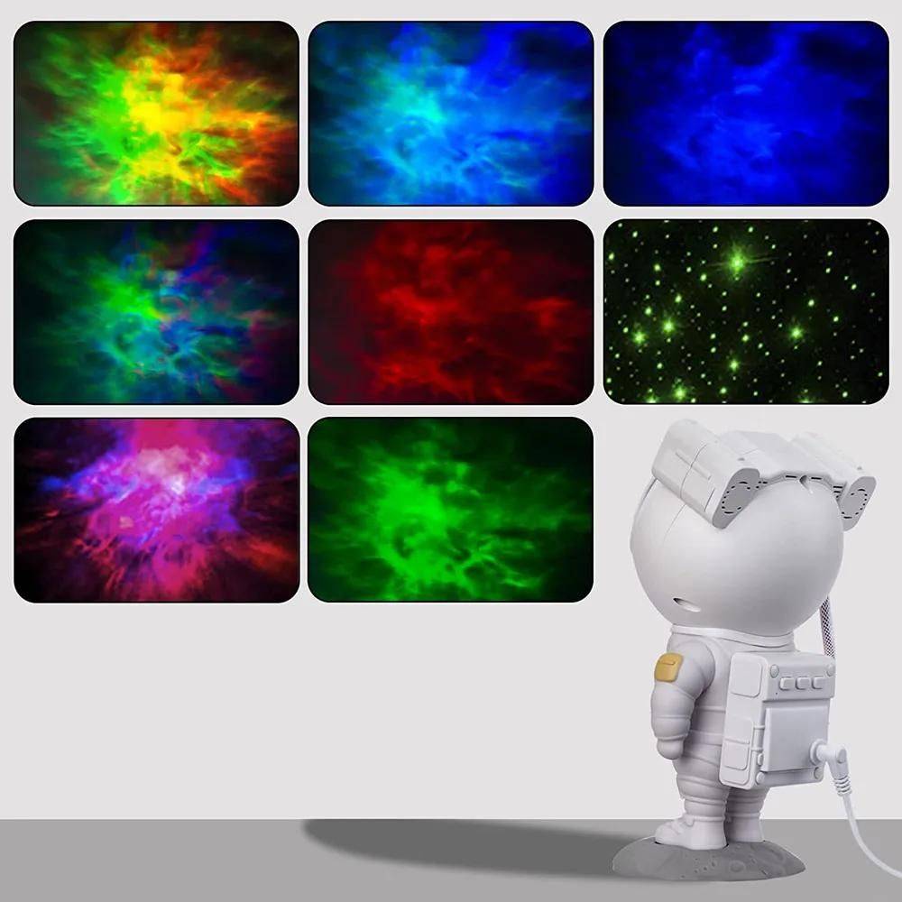 Astronaut Galaxy Star Projector: Starry Night Sky Lamp for Home Decor 