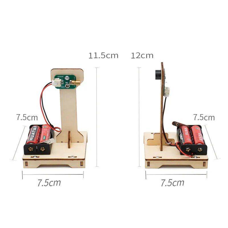 Educational Infrared Alarm Science Kit - DIY Wooden STEM Puzzle Game for Kids 