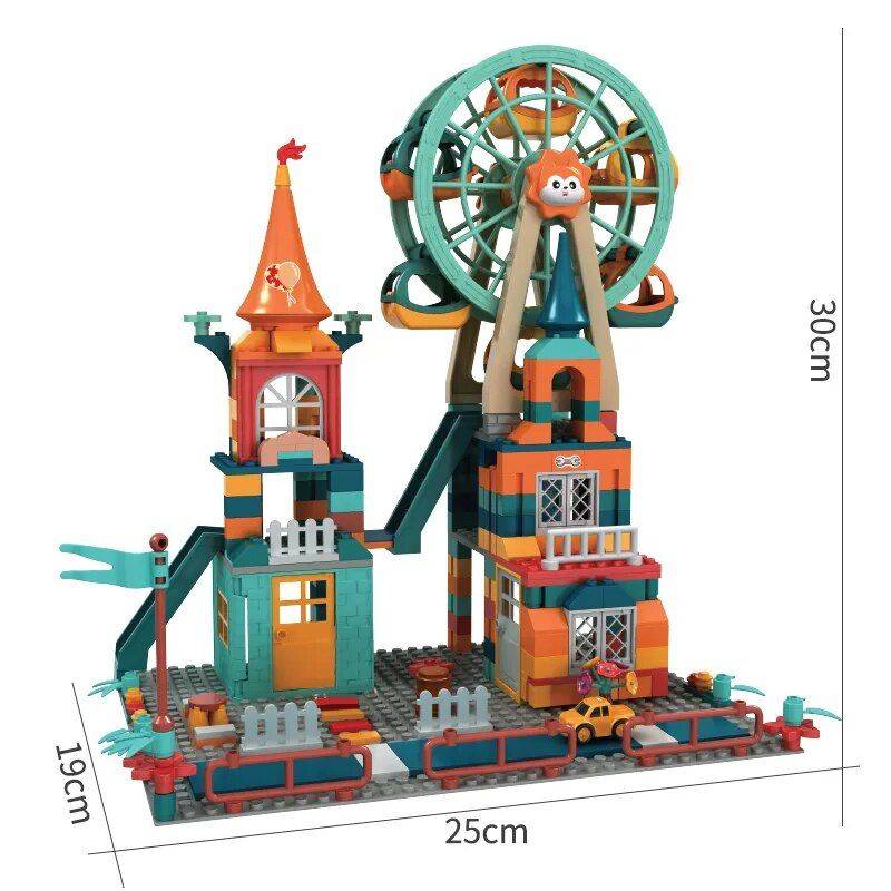 Marble Run Castle Adventure: Educational Building Blocks & Action Figures for Creative Play 