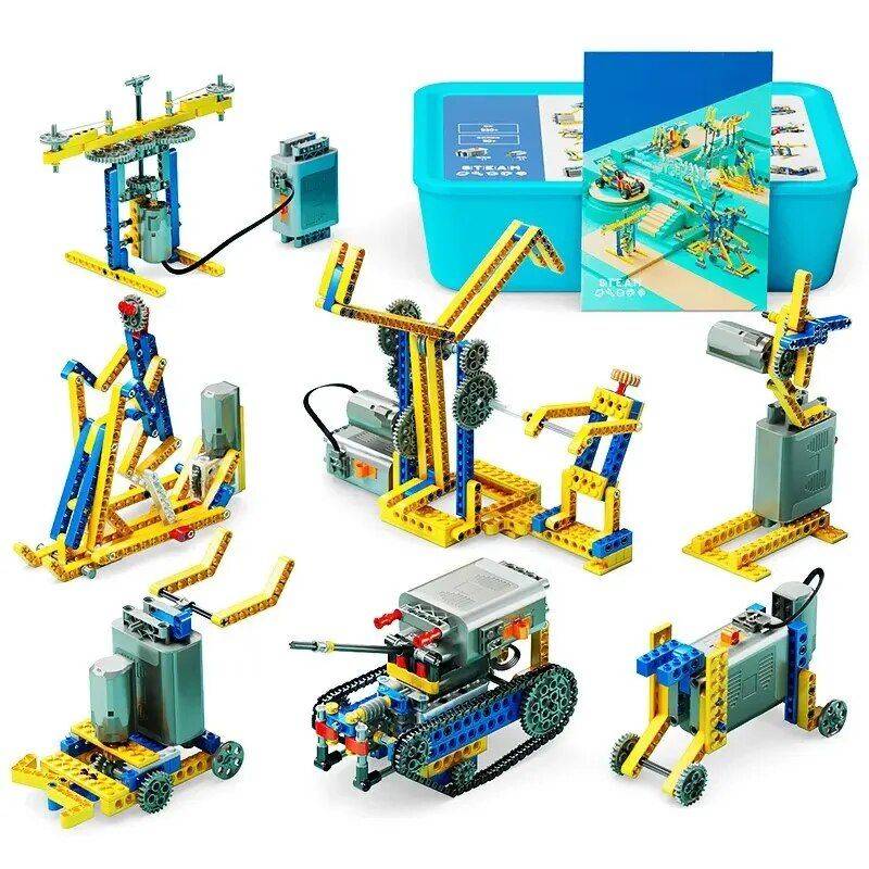 Interactive Motorized Building Blocks Set - 606PCS, STEM Programming Toy, Compatible with Lego 