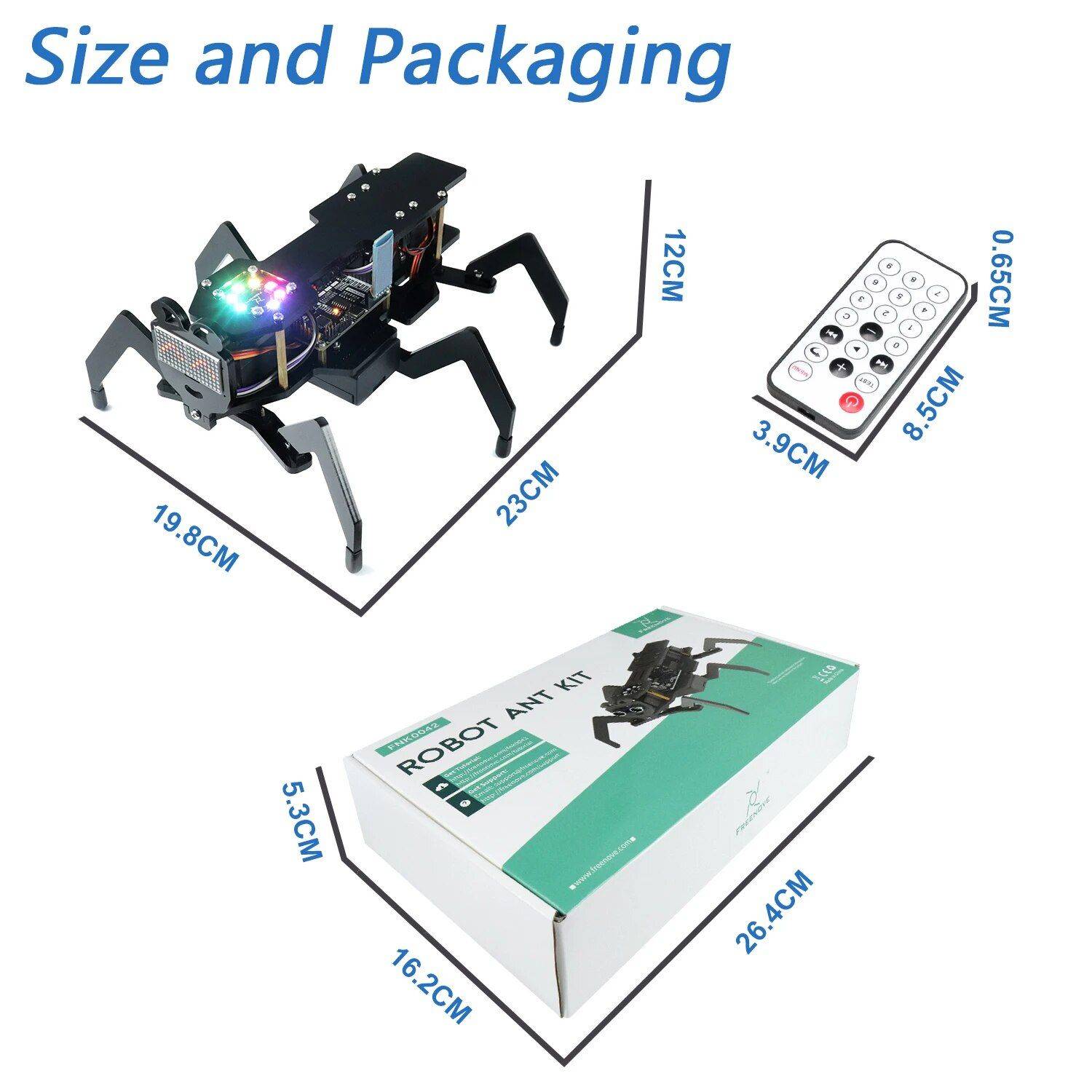 Freenove Robot Ant Kit for Arduino - STEM Learning & Fun Activity & Entertainment Kids & Babies  