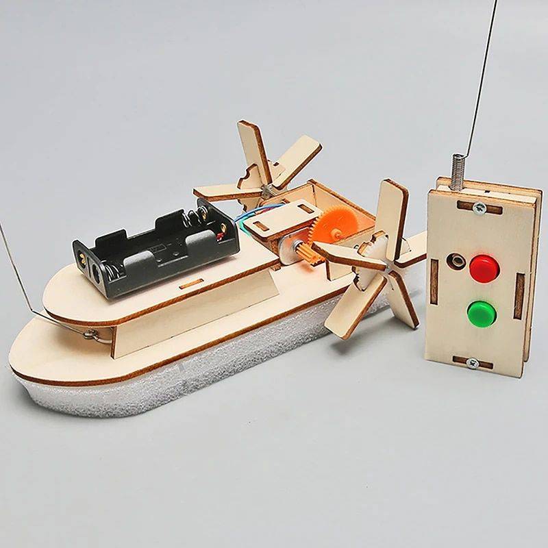 DIY Science Toys Remote Control Boat for Kids Activity & Entertainment Kids & Babies Model : One Size 