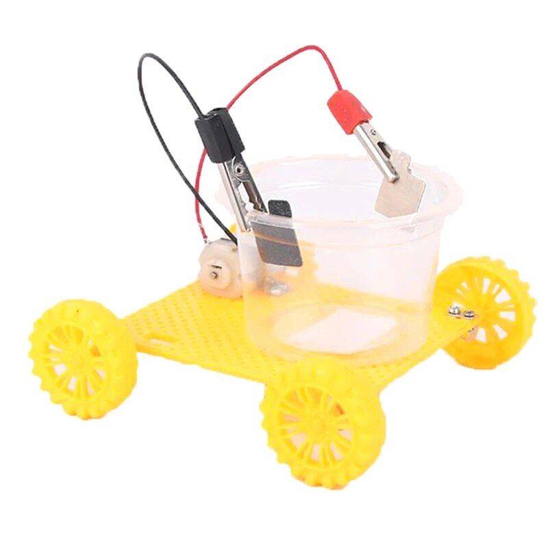 Eco-Friendly Salt Water Powered Car - DIY Wooden Science Experiment Kit for Kids 