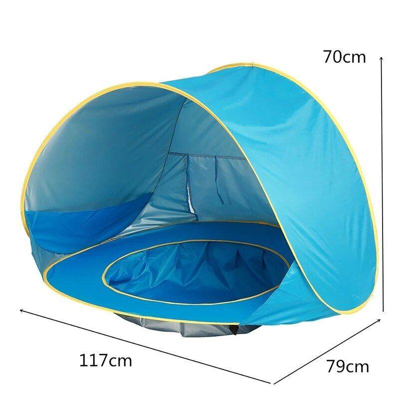 Baby Beach Pop Up Tent with UV Protection, Pool, and Sun Shelter 