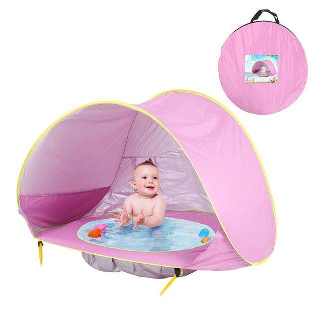 Baby Beach Pop Up Tent with UV Protection, Pool, and Sun Shelter 