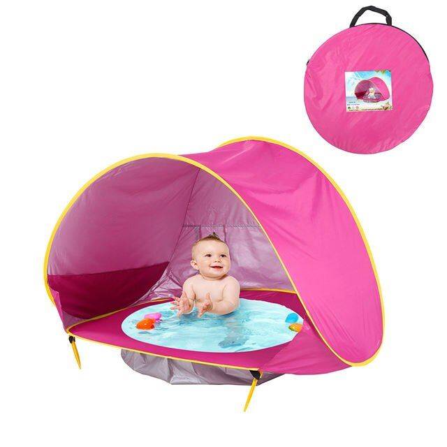 Baby Beach Pop Up Tent with UV Protection, Pool, and Sun Shelter 