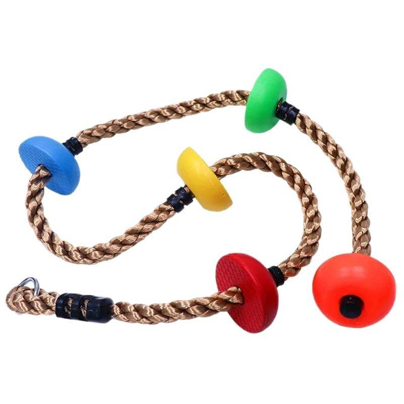 Colorful Kids' Climbing Rope Swing Disc Color: Colorful 