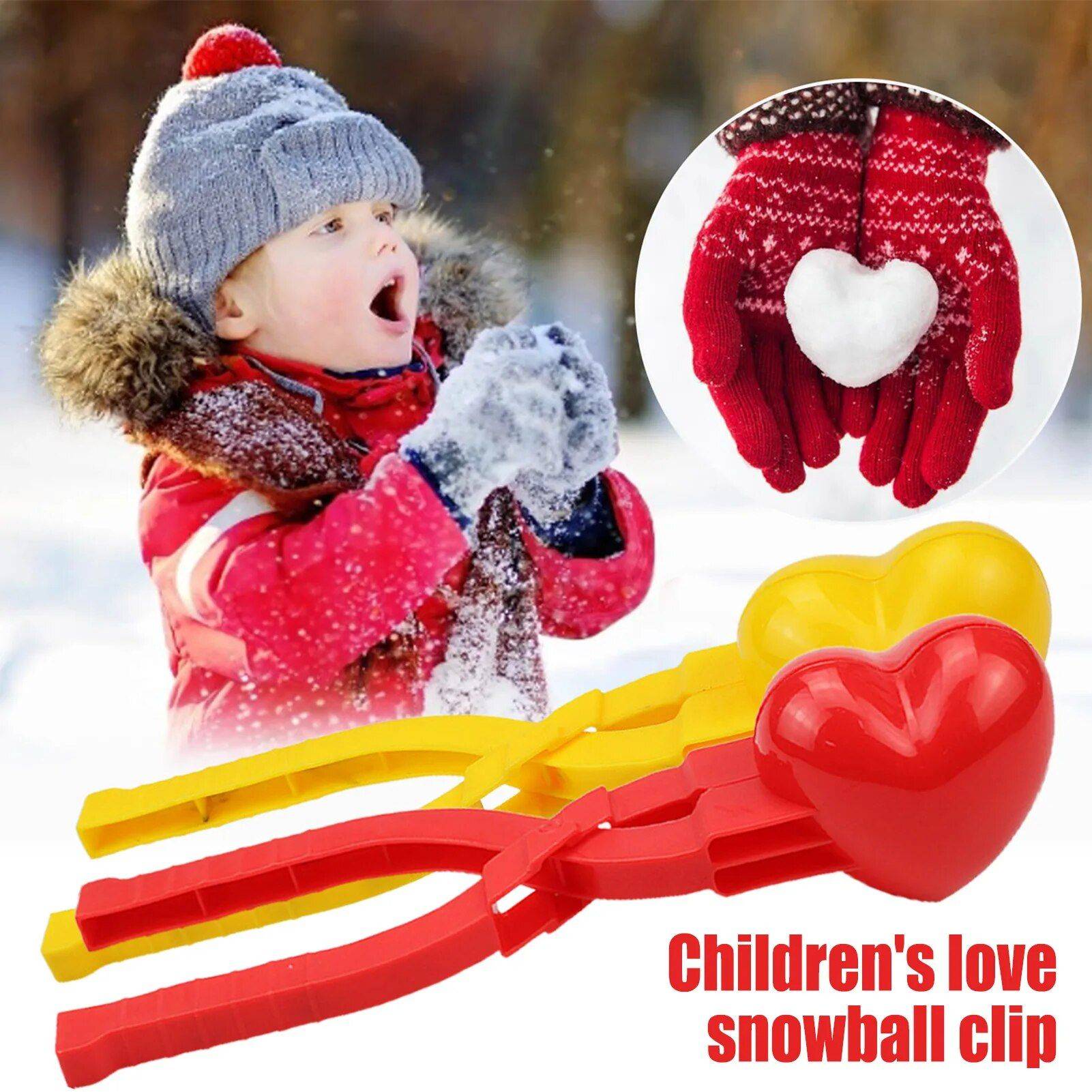 Heart-Shaped Snowball Maker 