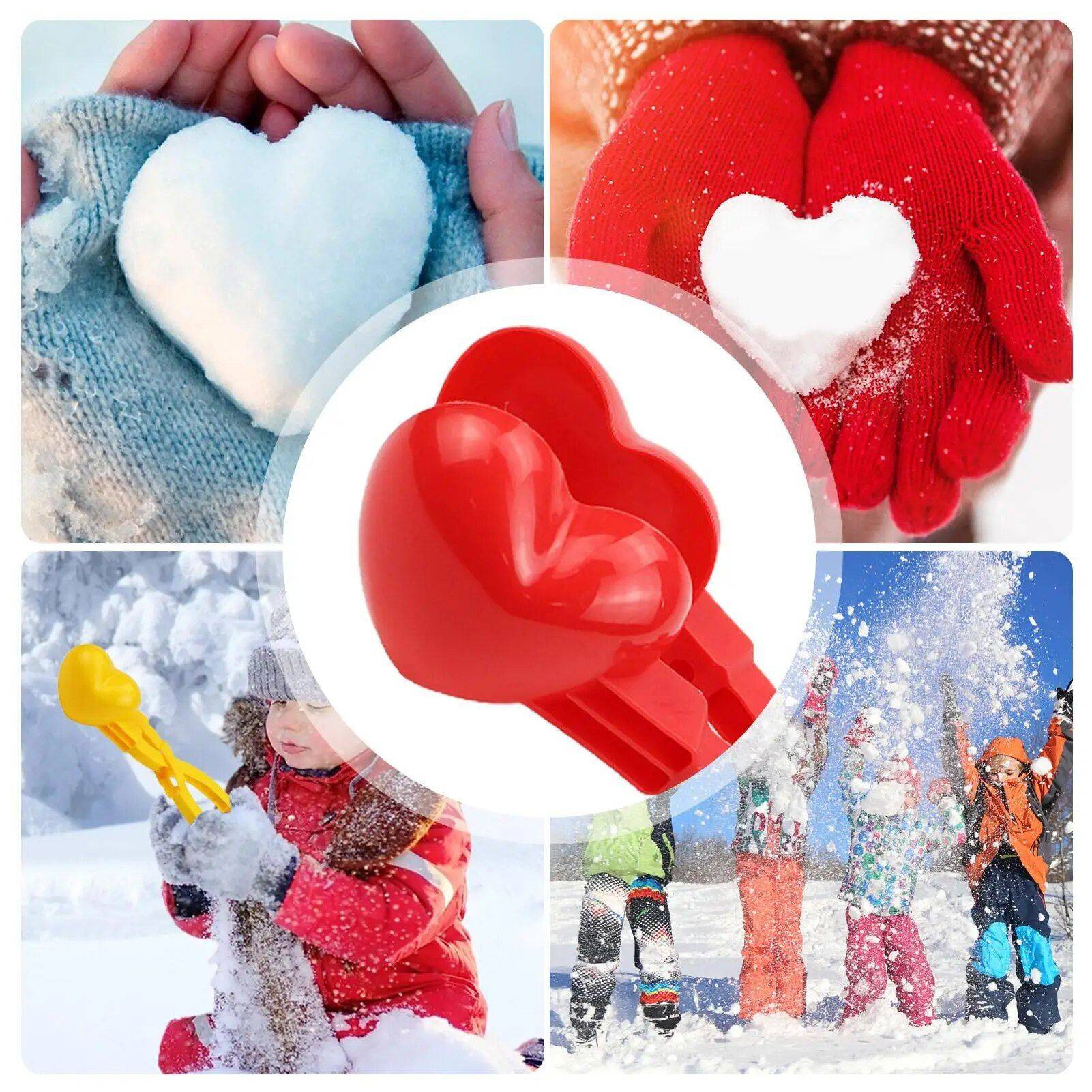 Heart-Shaped Snowball Maker 