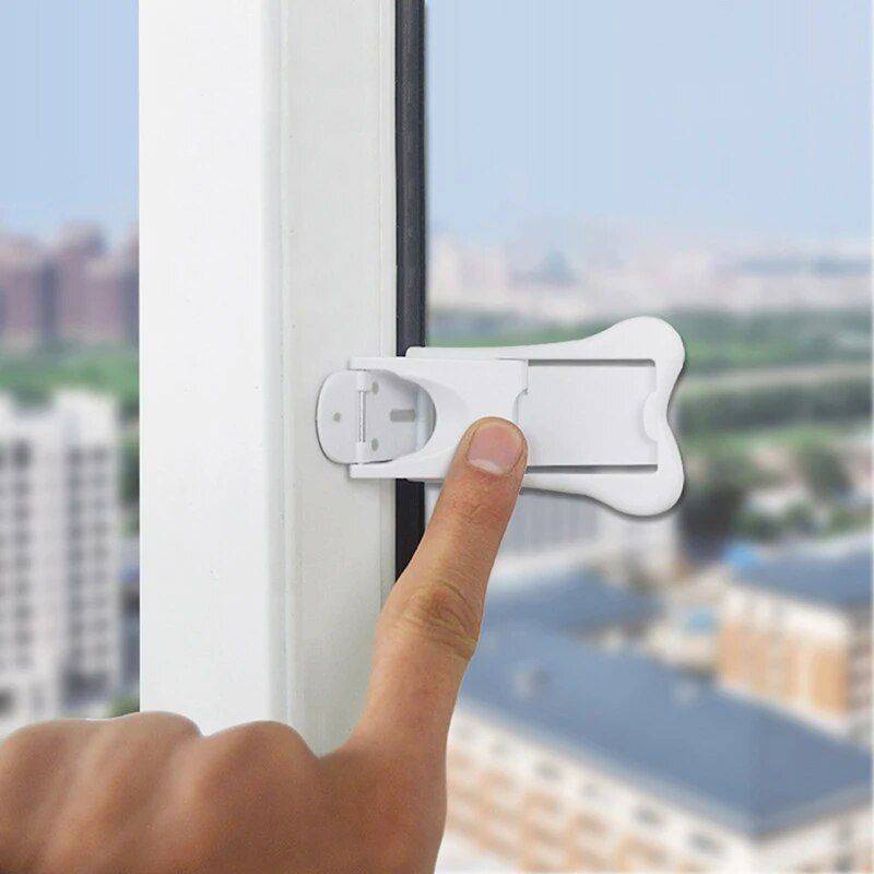 Sliding Door Lock for Child Safety Baby Proof Doors Kids & Babies  