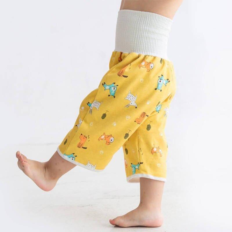 Multi-Use Waterproof Baby Training Pants - Leak-Proof, Reusable Cotton Diapers 