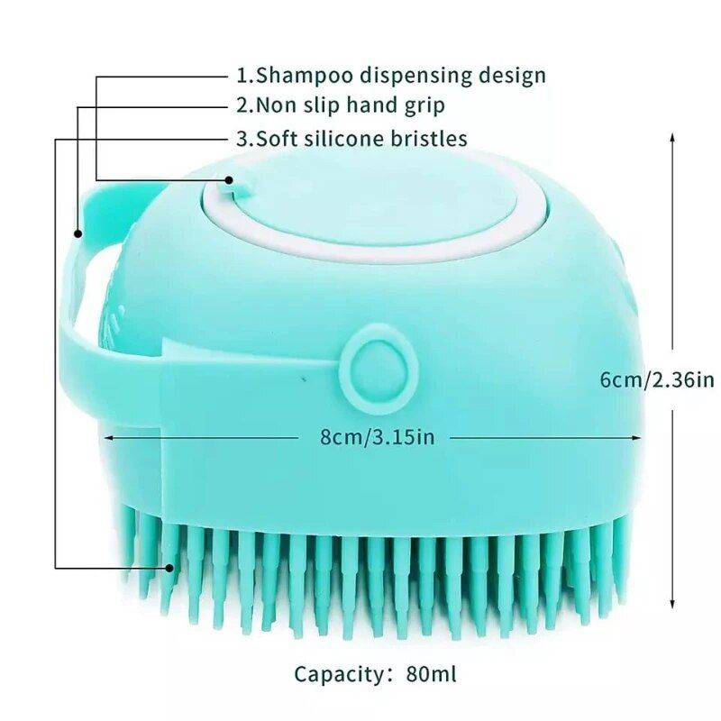 Multi-Purpose Silicone Bath & Body Brush: Gentle Massage and Deep Cleansing Tool Kids & Babies Color : Blue|Yellow|Pink 