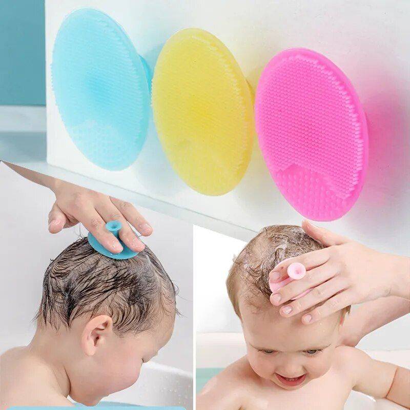 Soft Silicone Baby Shampoo Brush - Gentle Hair and Scalp Massaging Comb for Infants and Toddlers 