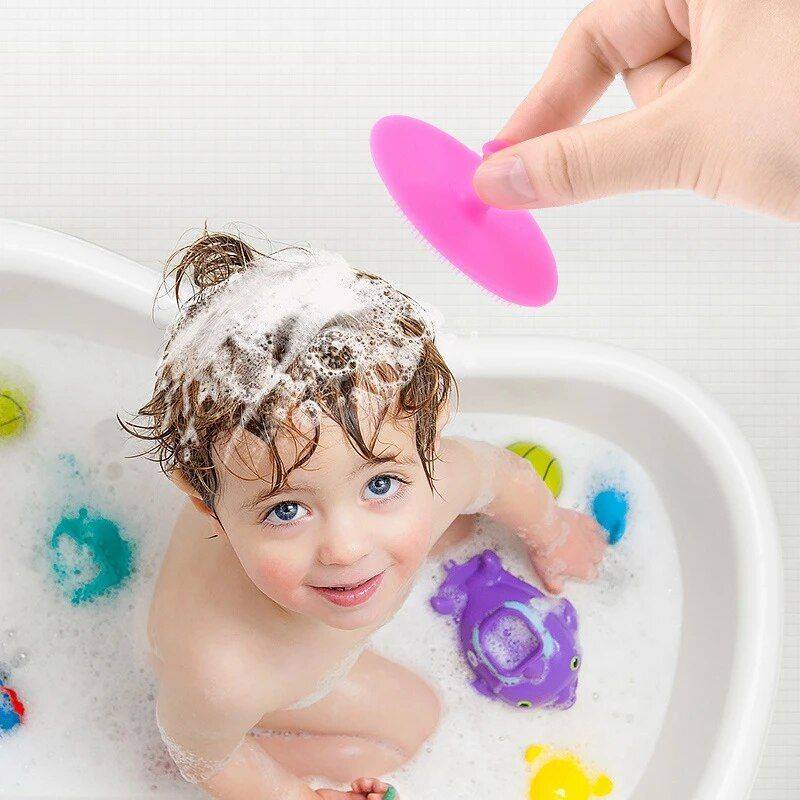 Soft Silicone Baby Shampoo Brush - Gentle Hair and Scalp Massaging Comb for Infants and Toddlers 