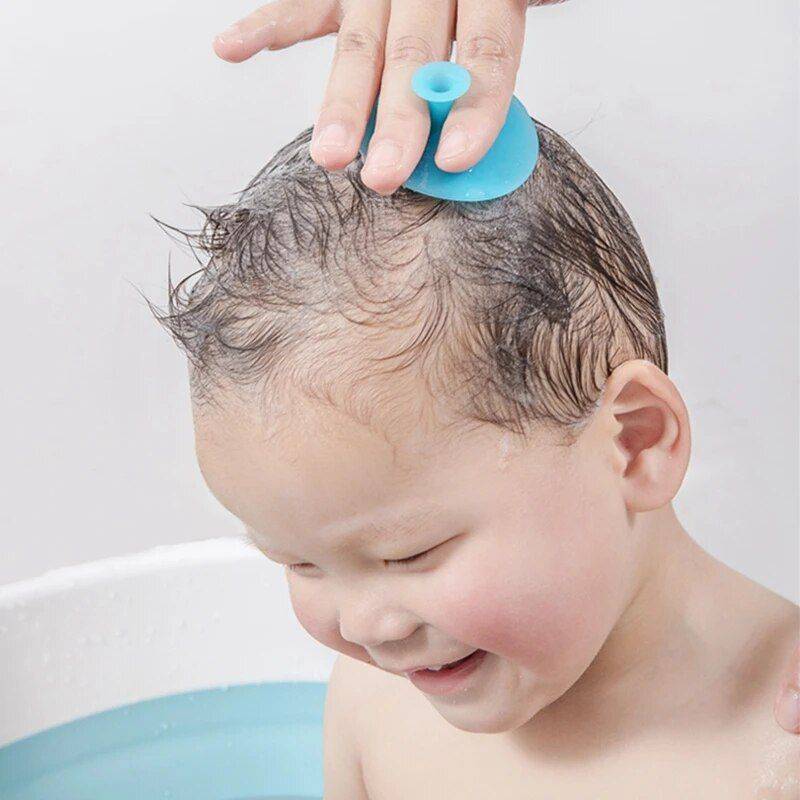 Soft Silicone Baby Shampoo Brush - Gentle Hair and Scalp Massaging Comb for Infants and Toddlers 