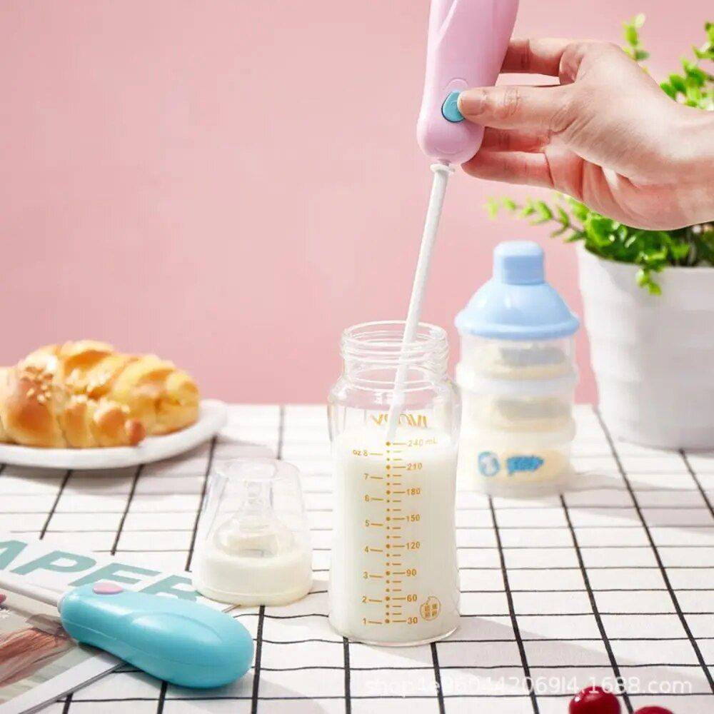 Portable Handheld Milk Powder & Beverage Frother Mixer Kids & Babies Color : Pink 