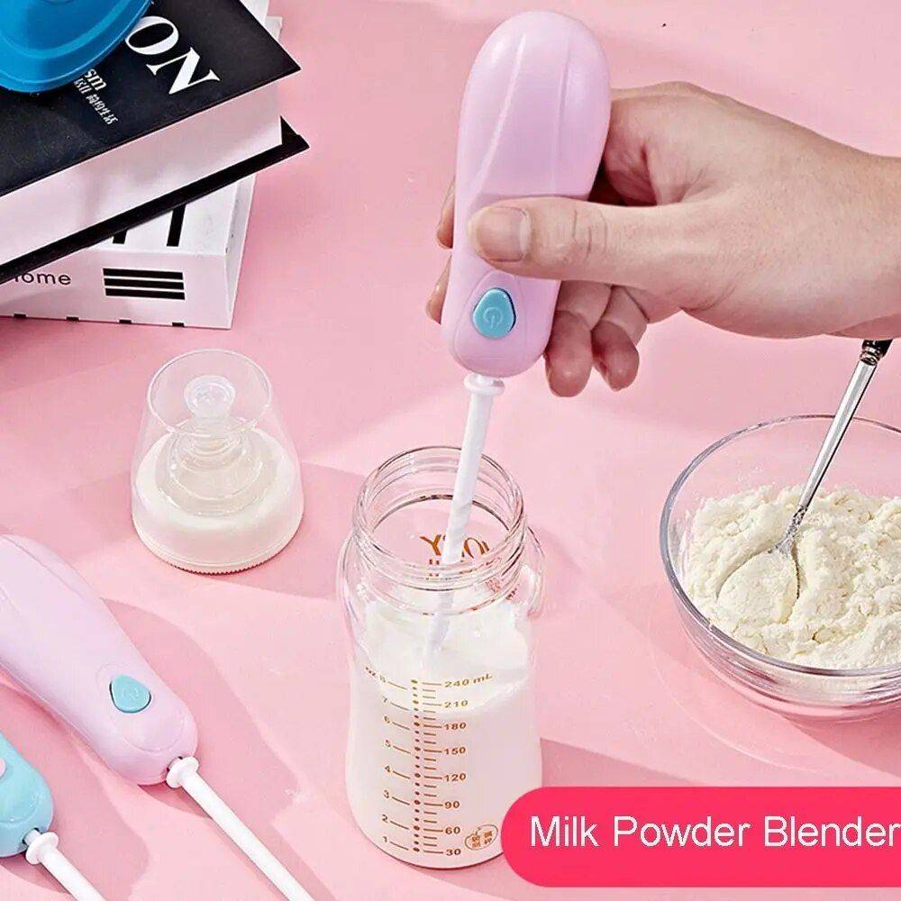 Portable Handheld Milk Powder & Beverage Frother Mixer Kids & Babies Color : Pink 