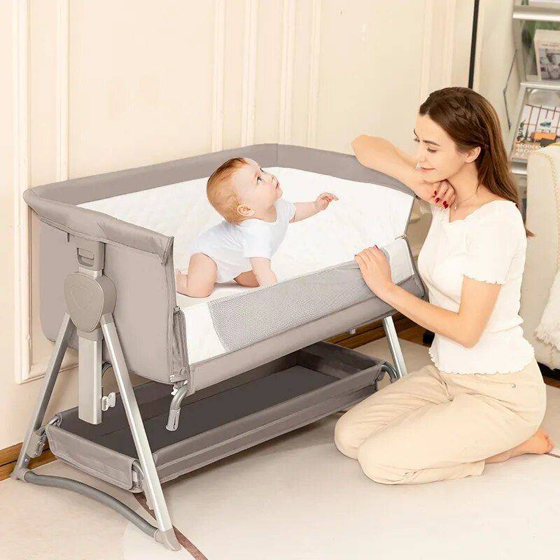 Portable Multi-Function Newborn Bassinet – Baby Bed with Folding Design 