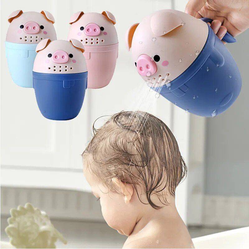 Cartoon Pig Kids Bath & Shampoo Rinse Cup 