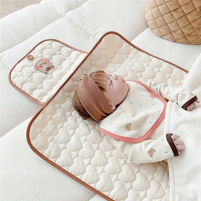 Portable Waterproof Baby Diaper Changing Mat – Foldable and Comfortable Nappy Pad for Newborns 