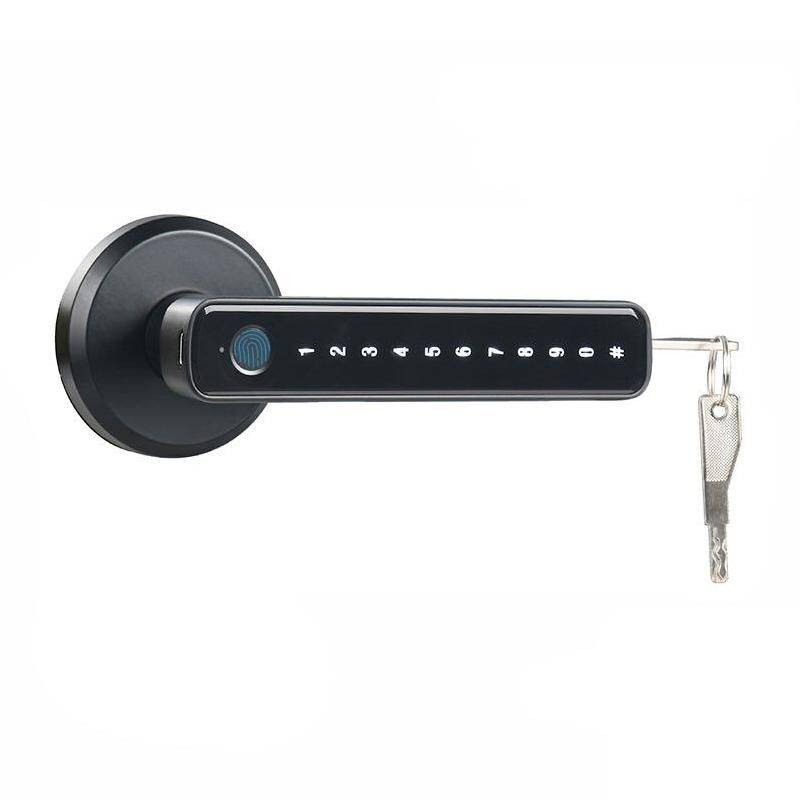 Smart Fingerprint & App Controlled Door Lock for Enhanced Security Home Electronics Color: Black 