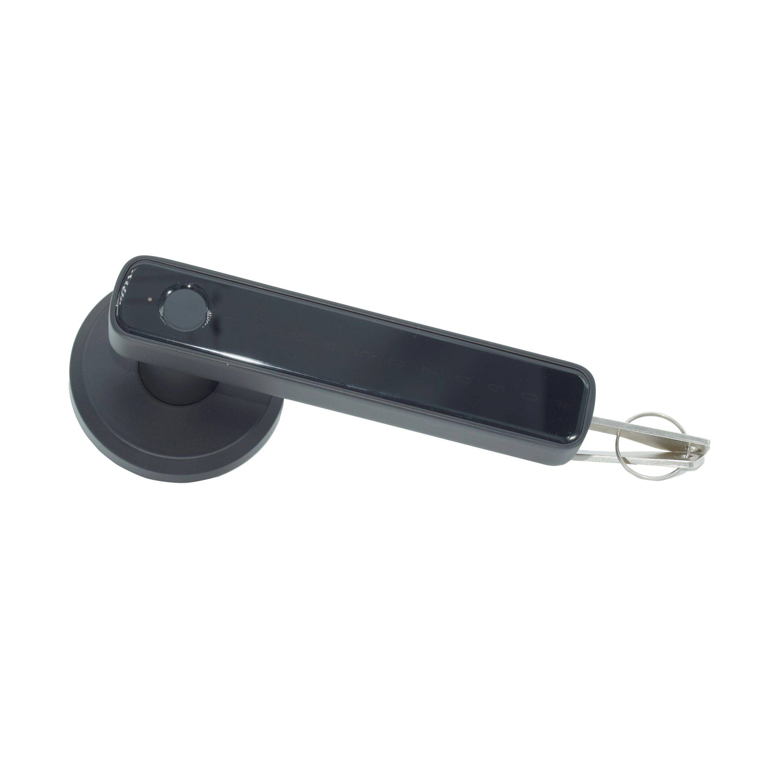 Smart Fingerprint & App Controlled Door Lock for Enhanced Security Home Electronics Color : Black 