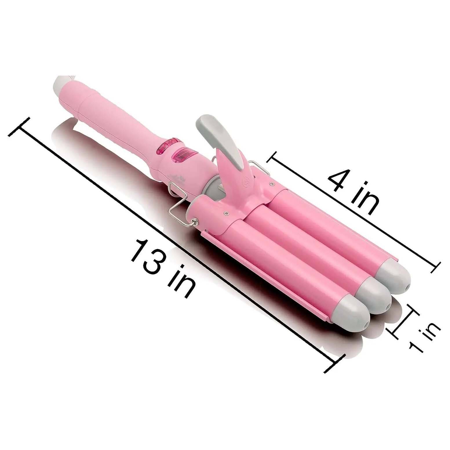 Wave Ceramic Triple Barrel Curling Iron Wand with LCD Display Gadgets Barrel Size : 20mm|22mm|25mm 