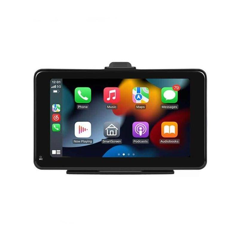 7-Inch Touch Screen Car Multimedia Player - Wireless CarPlay and Android Auto, FM Transmitter, Voice Control Gadgets Color : Black 