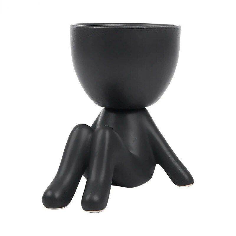 Charming Humanoid Ceramic Planter Best Sellers Furniture Style : A|B|C|D|E|F|G|H|I|J|K|L|M|N|O 