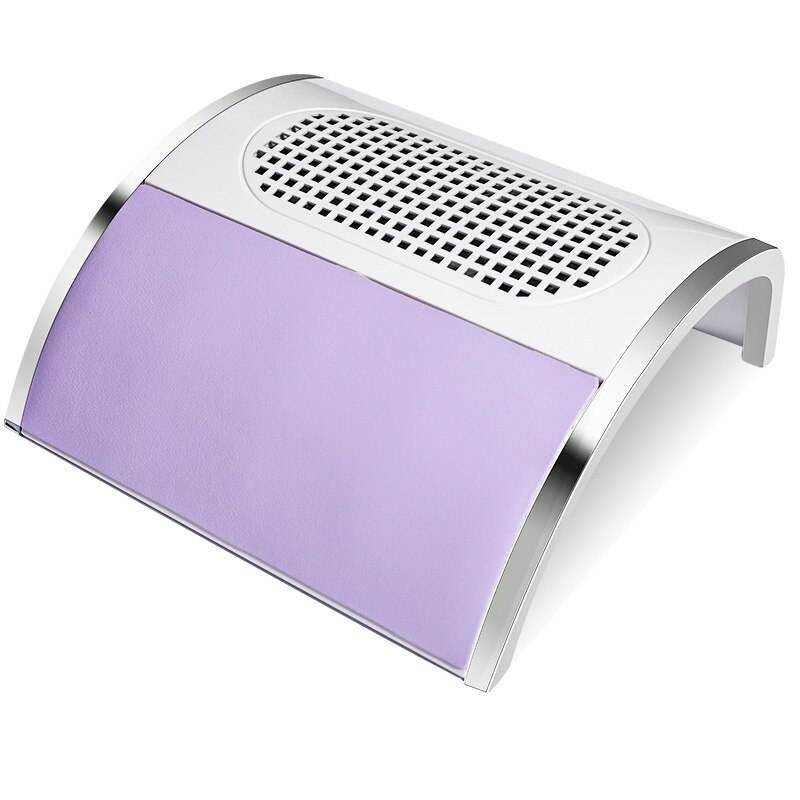 80W Stainless Steel Nail Dust Vacuum Foot, Hand & Nail Care Health & Beauty Color : White|Purple 