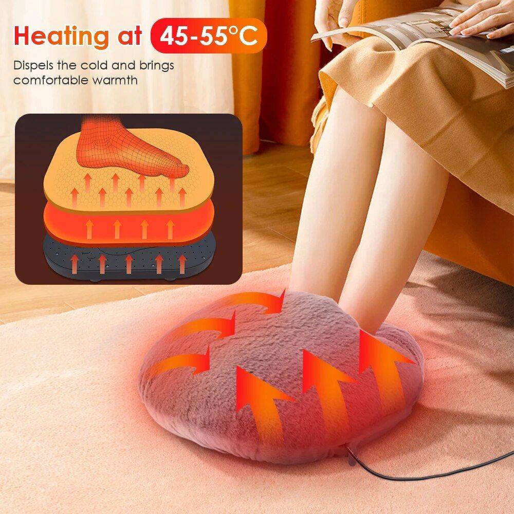 USB Electric Foot Warmer Shoes for Winter Comfort Foot, Hand & Nail Care Health & Beauty Color : Grey 