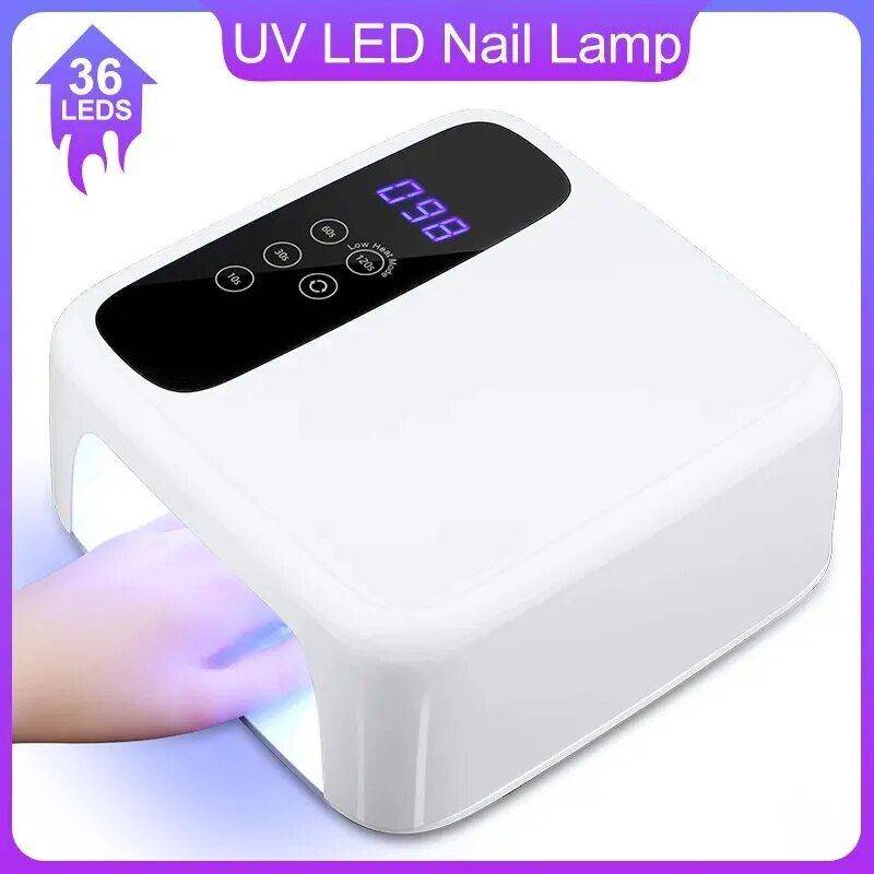 72W Professional UV LED Nail Lamp Dryer Foot, Hand & Nail Care Health & Beauty Color : Pink|White 