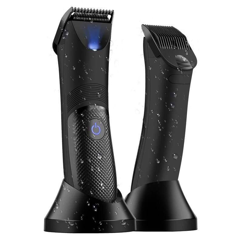 Electric Groin & Body Hair Trimmer - Rechargeable, Ceramic Blade, Waterproof Groomer Hair Care & Styling Tools Health & Beauty Color : Black 