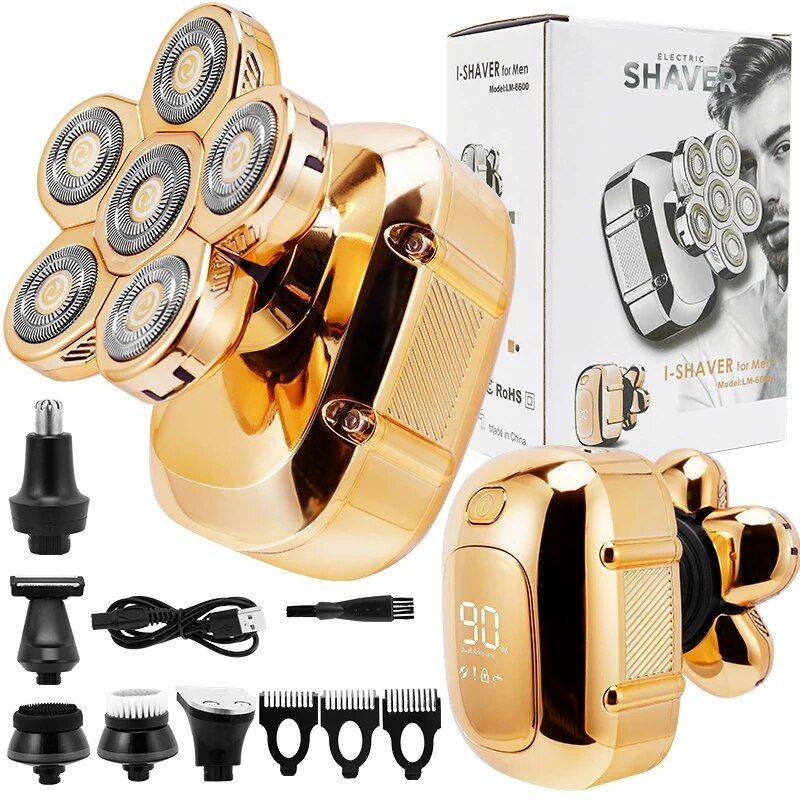 6 in 1 Multifunction Electric Shaver Hair Care & Styling Tools Health & Beauty Color : Golden with Box|Silver with Box 