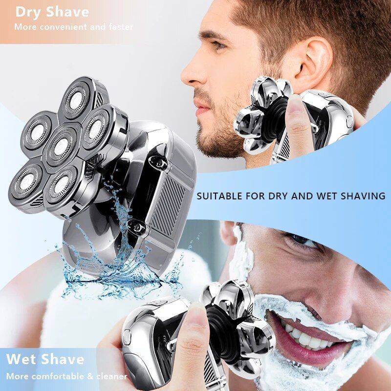 6 in 1 Multifunction Electric Shaver Hair Care & Styling Tools Health & Beauty Color : Golden with Box|Silver with Box 