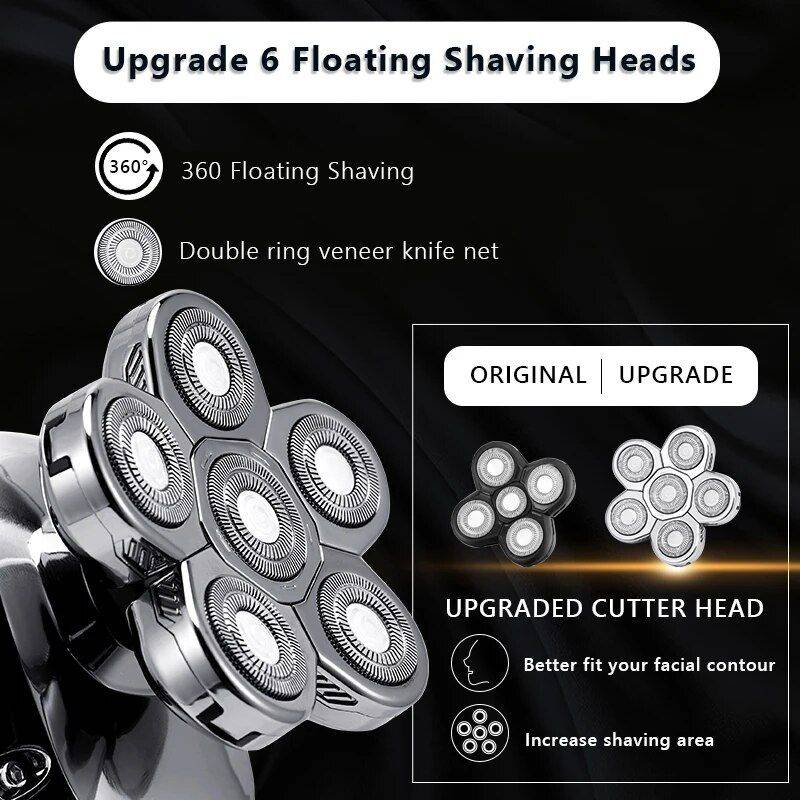 6 in 1 Multifunction Electric Shaver Hair Care & Styling Tools Health & Beauty Color : Golden with Box|Silver with Box 