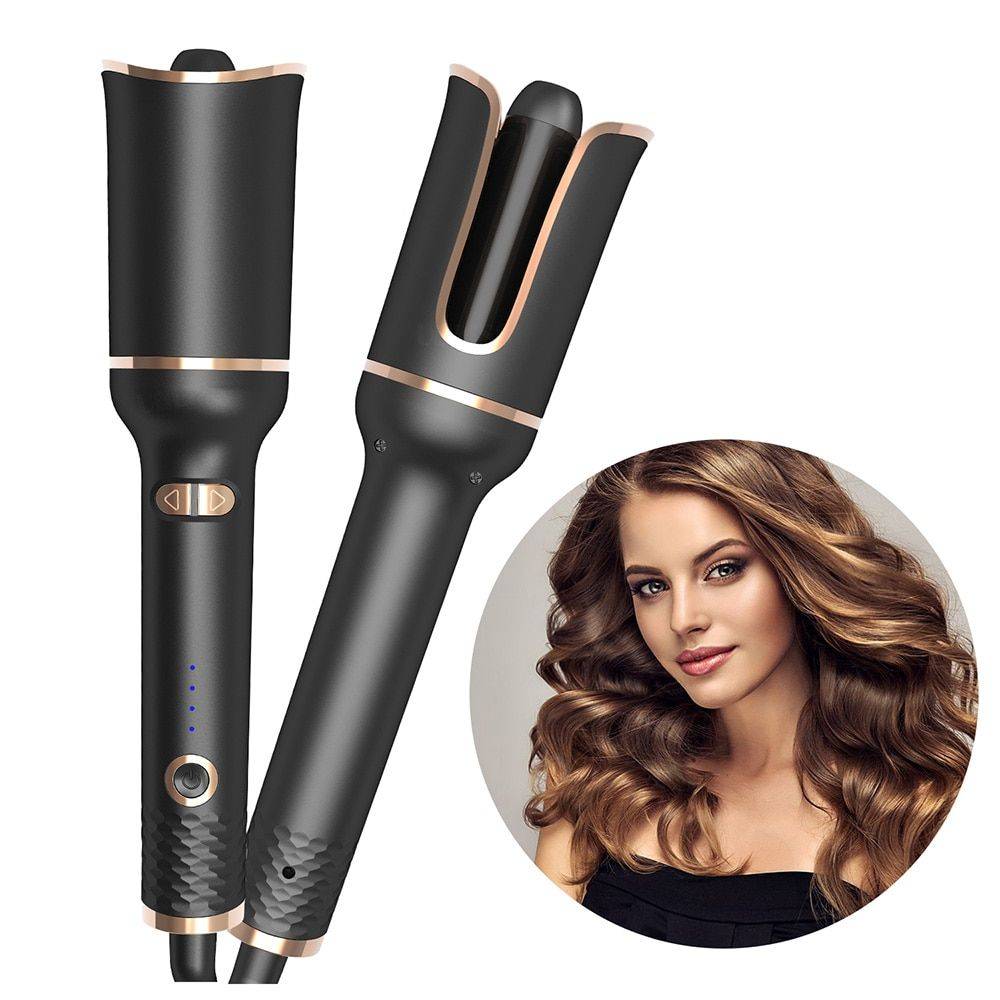 Versatile Ceramic Hair Curler with Auto-Rotating Technology Hair Care & Styling Tools Health & Beauty Model : Black With Box|Red With Box 