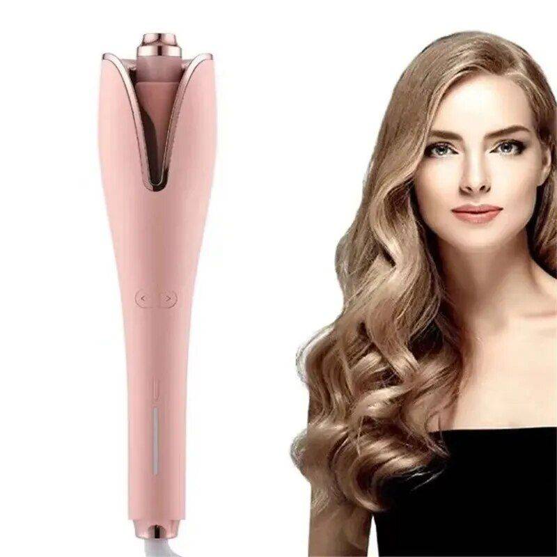 Effortless Magic Curler - Ceramic Rotary Air Curler for Large Curls and Waves Hair Care & Styling Tools Health & Beauty Color : Pink 