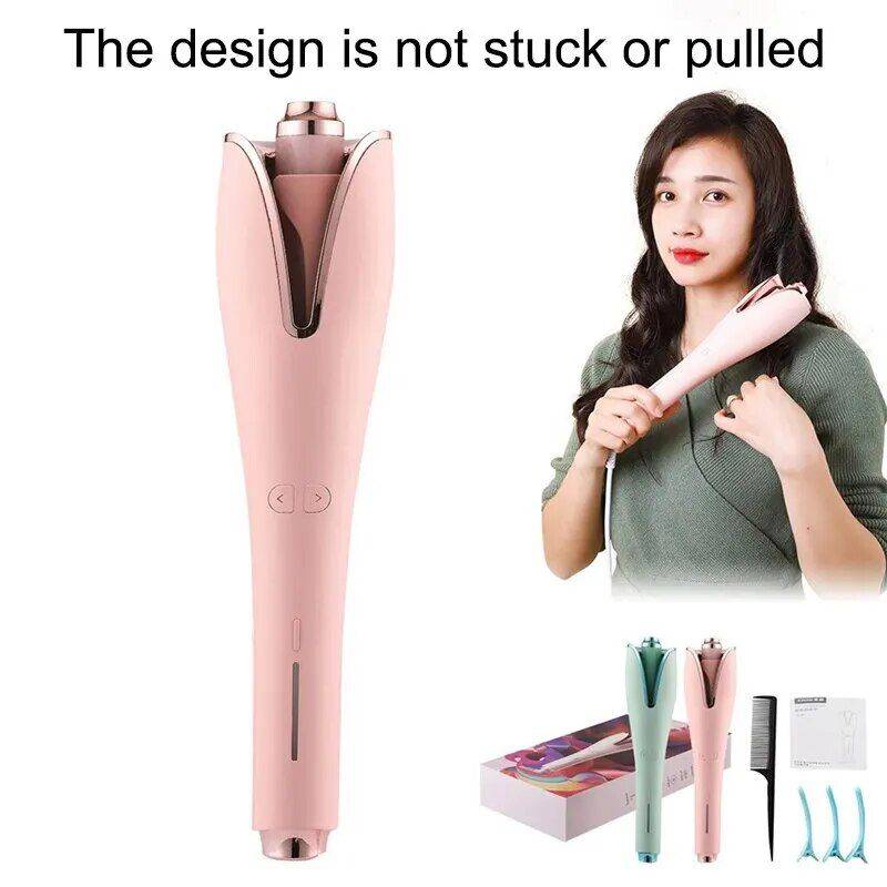 Effortless Magic Curler - Ceramic Rotary Air Curler for Large Curls and Waves Hair Care & Styling Tools Health & Beauty Color : Pink 