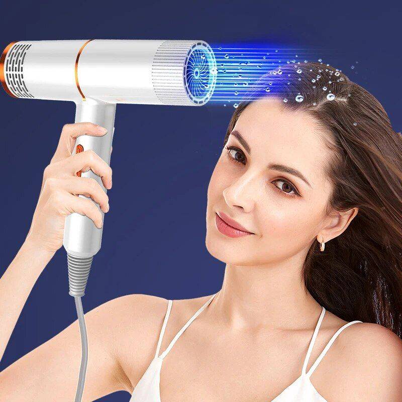 Ionic Hair Dryer with Dual Temperature Control - Professional Hot & Cold Air Styler Hair Care & Styling Tools Health & Beauty Color : White|Black 