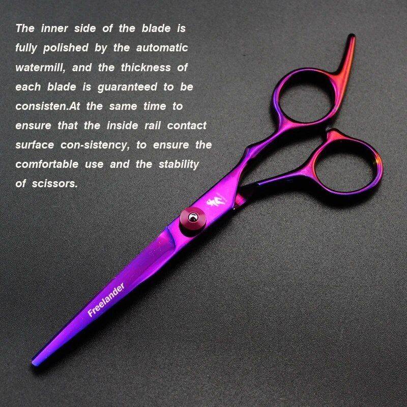 Professional 6-Inch Hair Thinning & Cutting Scissors - Precision Barber Shears for Styling Hair Care & Styling Tools Health & Beauty Color : black cutting|black thinning|purple cutting|purple thinning|rainbow cutting|rainbow thinning 