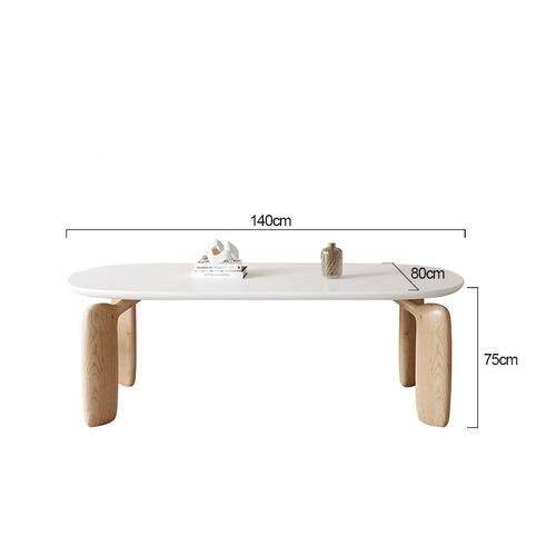 Luxurious Modern Oval Wood Dining Table for Elegant Spaces Furniture Size: 140x80x75CM 