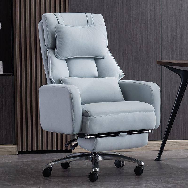 Luxury Swivel Executive Chair with Footrest and Ergonomic Design Furniture Color : Dark Gray|Light Gray|Gray-Blue|Emerald Green|Beige|Blue-Green|Orange|Ivory White|Olive-Green|Pink 