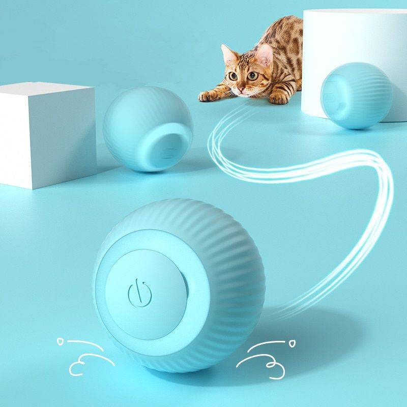 Interactive Electric Cat Ball Pet Supplies Color : Blue|Pink  