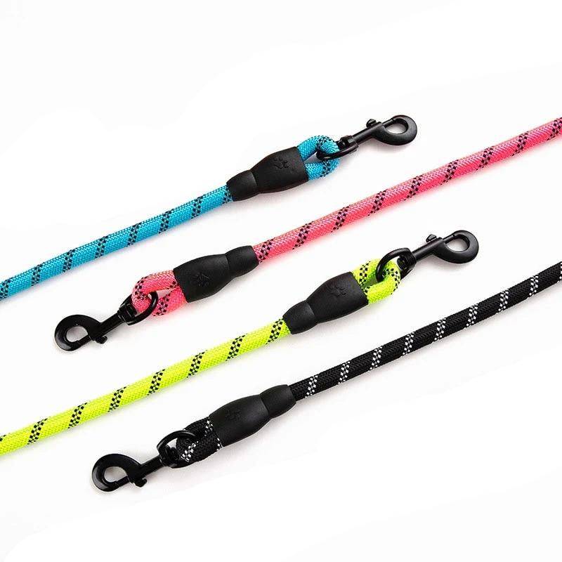 Premium Quality Nylon Reflective Leash Pet Supplies Color : Green|Dark Pink|Blue|Black|Pink|Red 